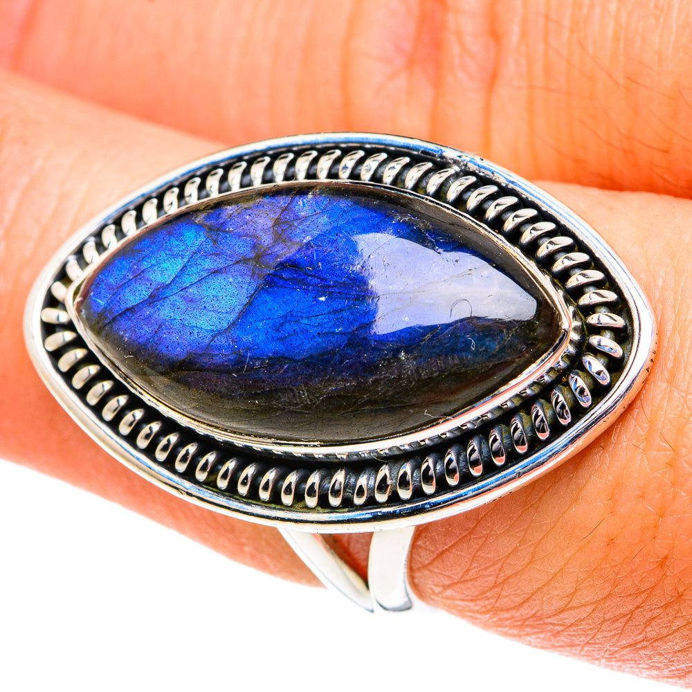 Labradorite Rings handcrafted by Ana Silver Co - RING81769