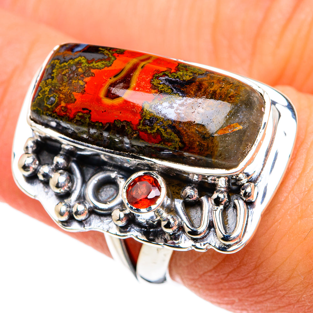 Moroccan Agate Rings handcrafted by Ana Silver Co - RING81781