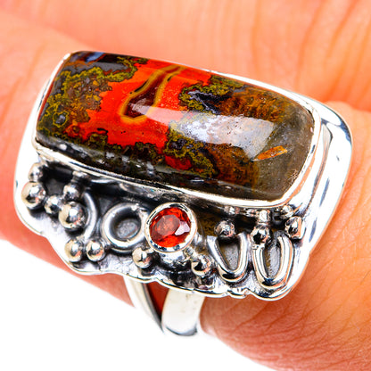 Moroccan Agate Rings handcrafted by Ana Silver Co - RING81781