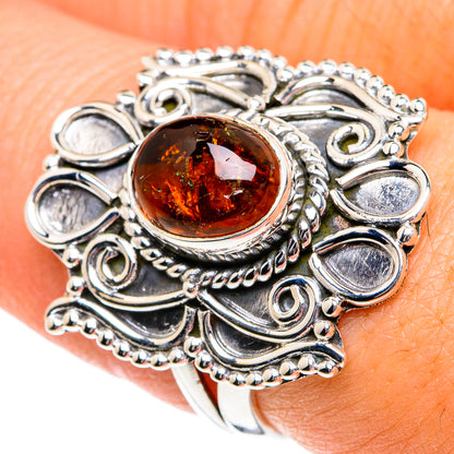 Baltic Amber Rings handcrafted by Ana Silver Co - RING81786
