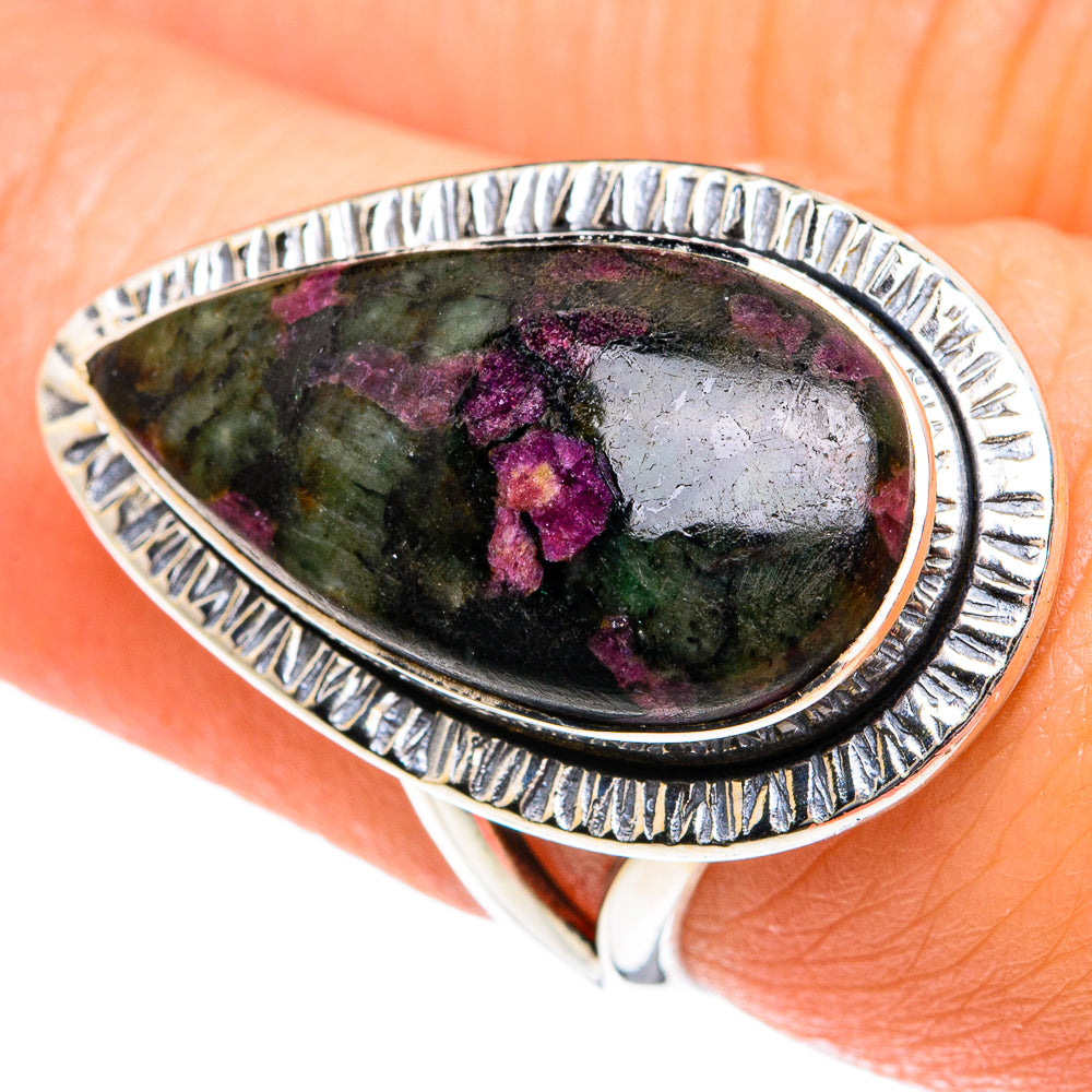 Russian Eudialyte Rings handcrafted by Ana Silver Co - RING81789