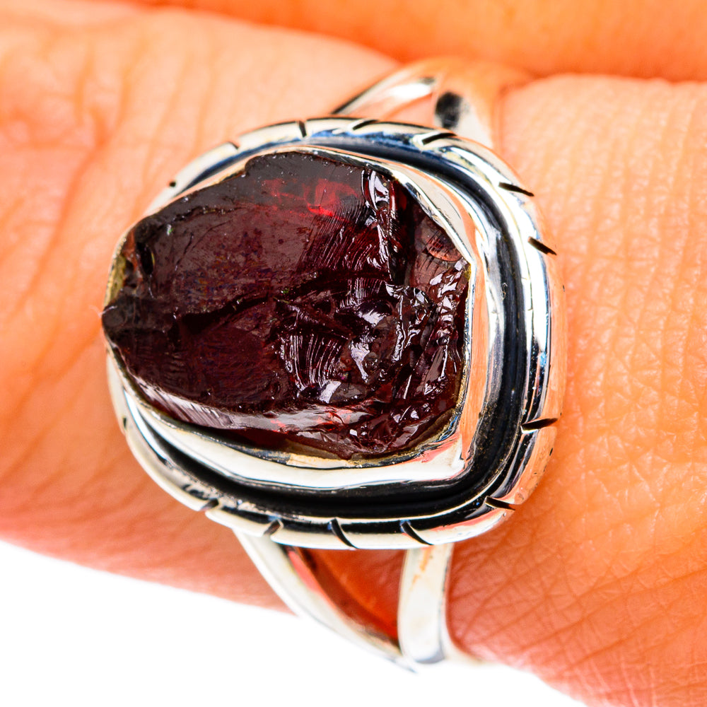 Garnet Rings handcrafted by Ana Silver Co - RING81790