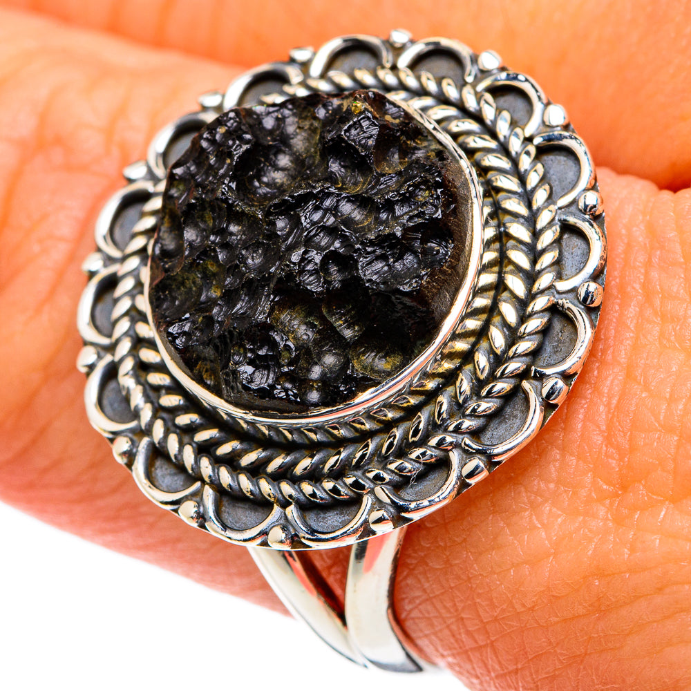Tektite Rings handcrafted by Ana Silver Co - RING81794
