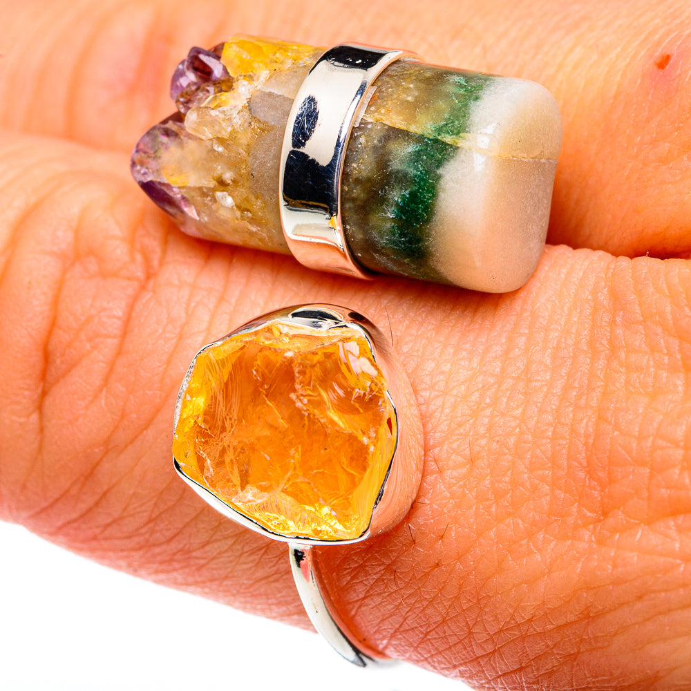 Amethyst Stalactite Rings handcrafted by Ana Silver Co - RING81799