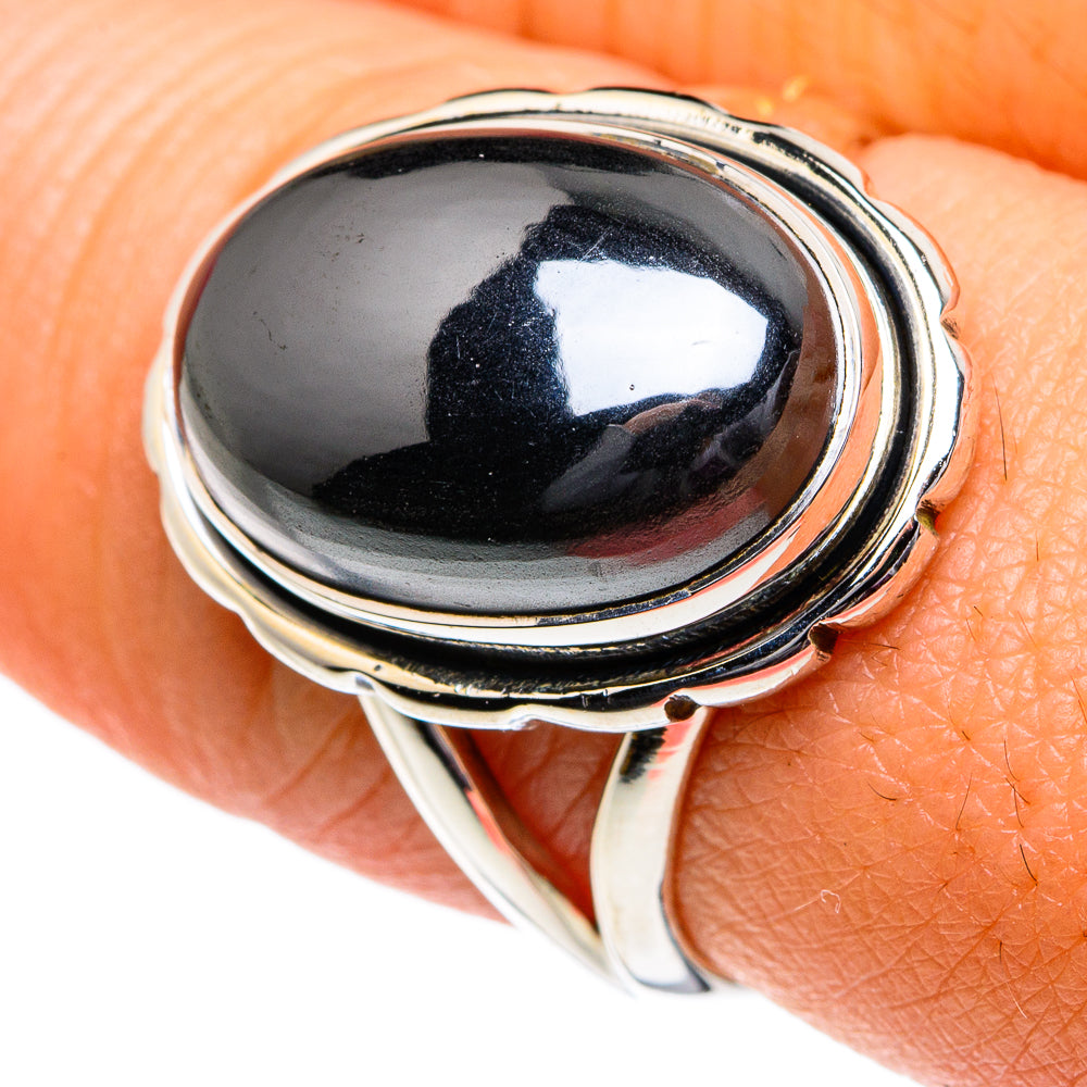Hematite Rings handcrafted by Ana Silver Co - RING81803