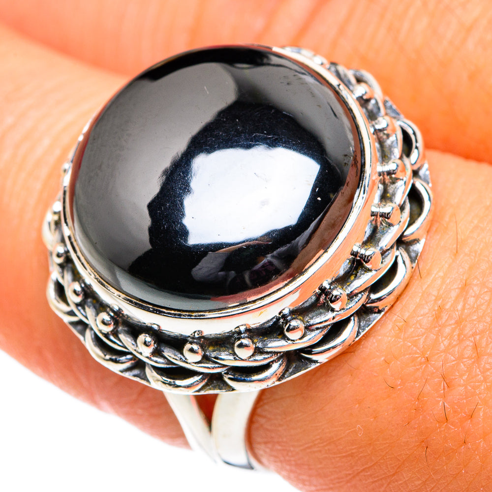 Hematite Rings handcrafted by Ana Silver Co - RING81804