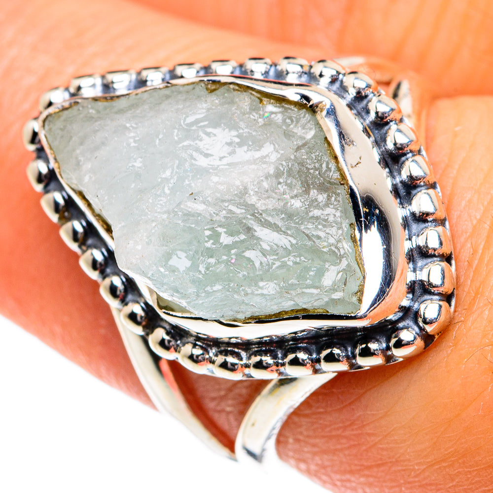 Aquamarine Rings handcrafted by Ana Silver Co - RING81806