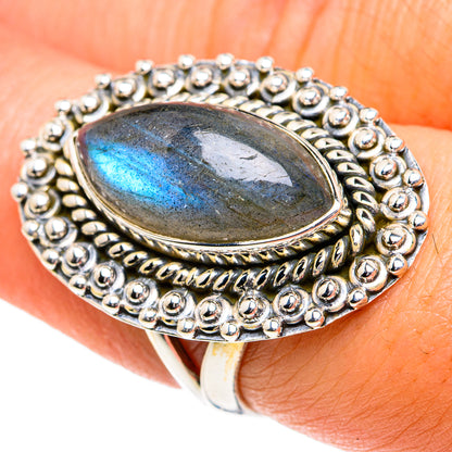 Labradorite Rings handcrafted by Ana Silver Co - RING81809