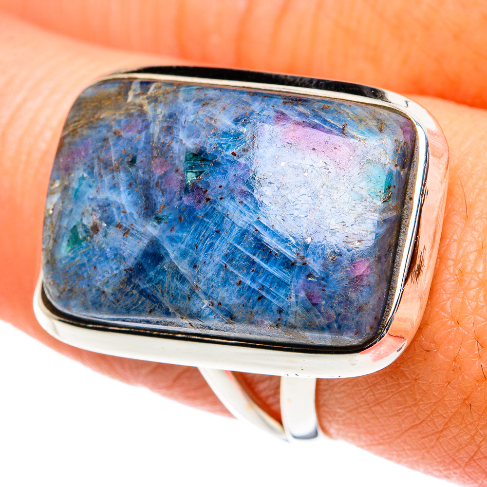 Ruby Fuchsite Rings handcrafted by Ana Silver Co - RING81812