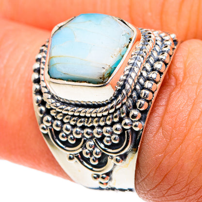 Larimar Rings handcrafted by Ana Silver Co - RING81814