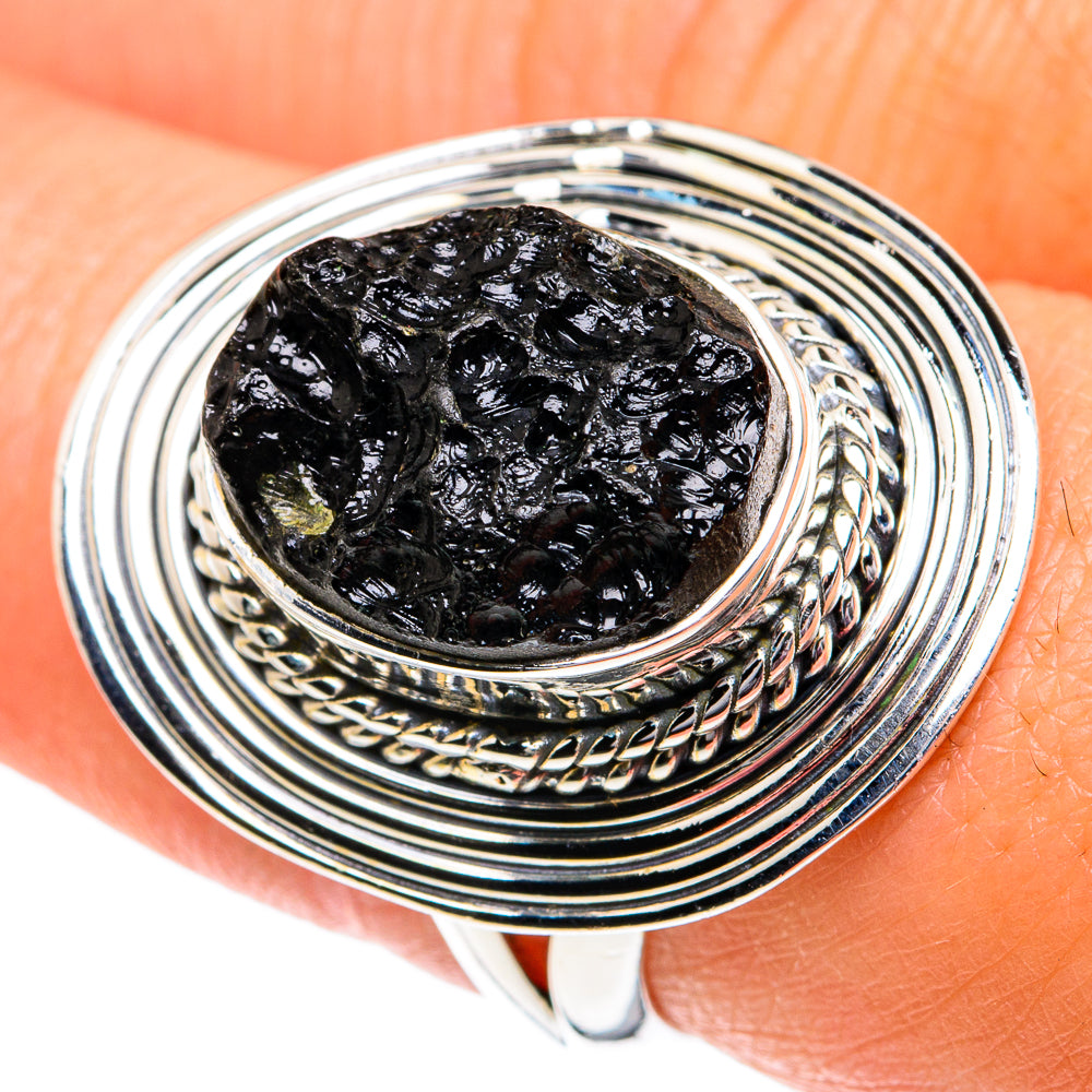 Tektite Rings handcrafted by Ana Silver Co - RING81832