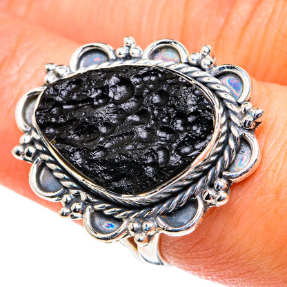 Tektite Rings handcrafted by Ana Silver Co - RING81833