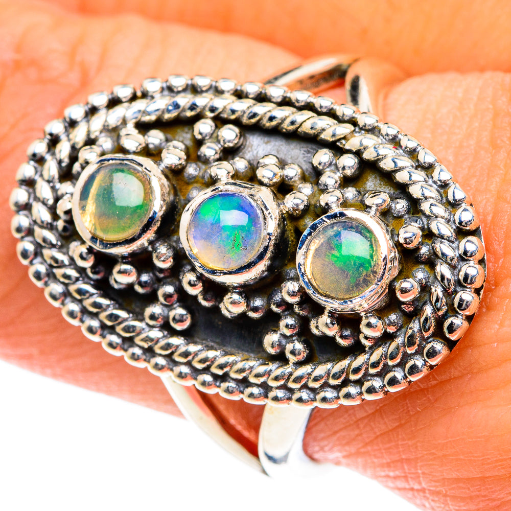 Ethiopian Opal Rings handcrafted by Ana Silver Co - RING81838