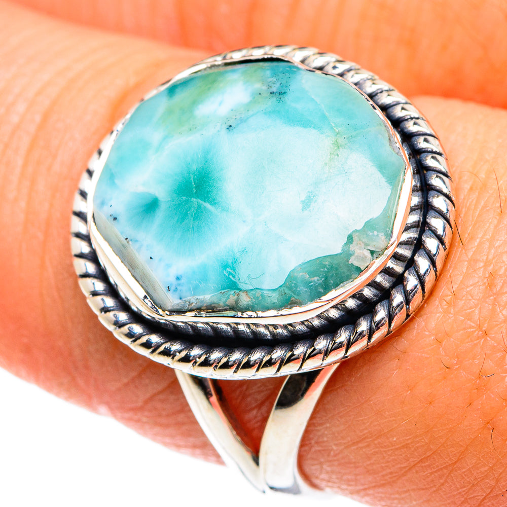 Larimar Rings handcrafted by Ana Silver Co - RING81844