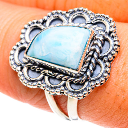 Larimar Rings handcrafted by Ana Silver Co - RING81845