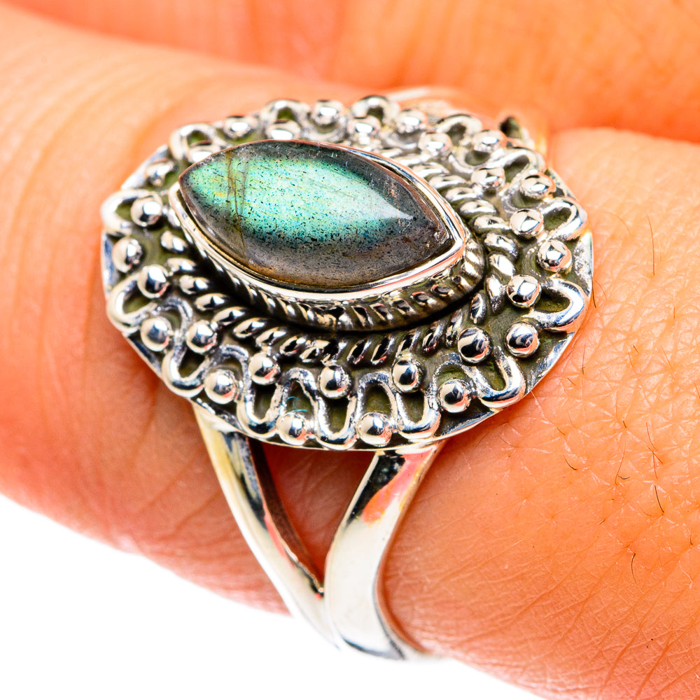 Labradorite Rings handcrafted by Ana Silver Co - RING81853
