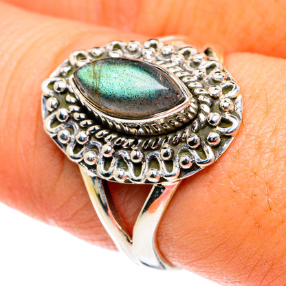 Labradorite Rings handcrafted by Ana Silver Co - RING81853