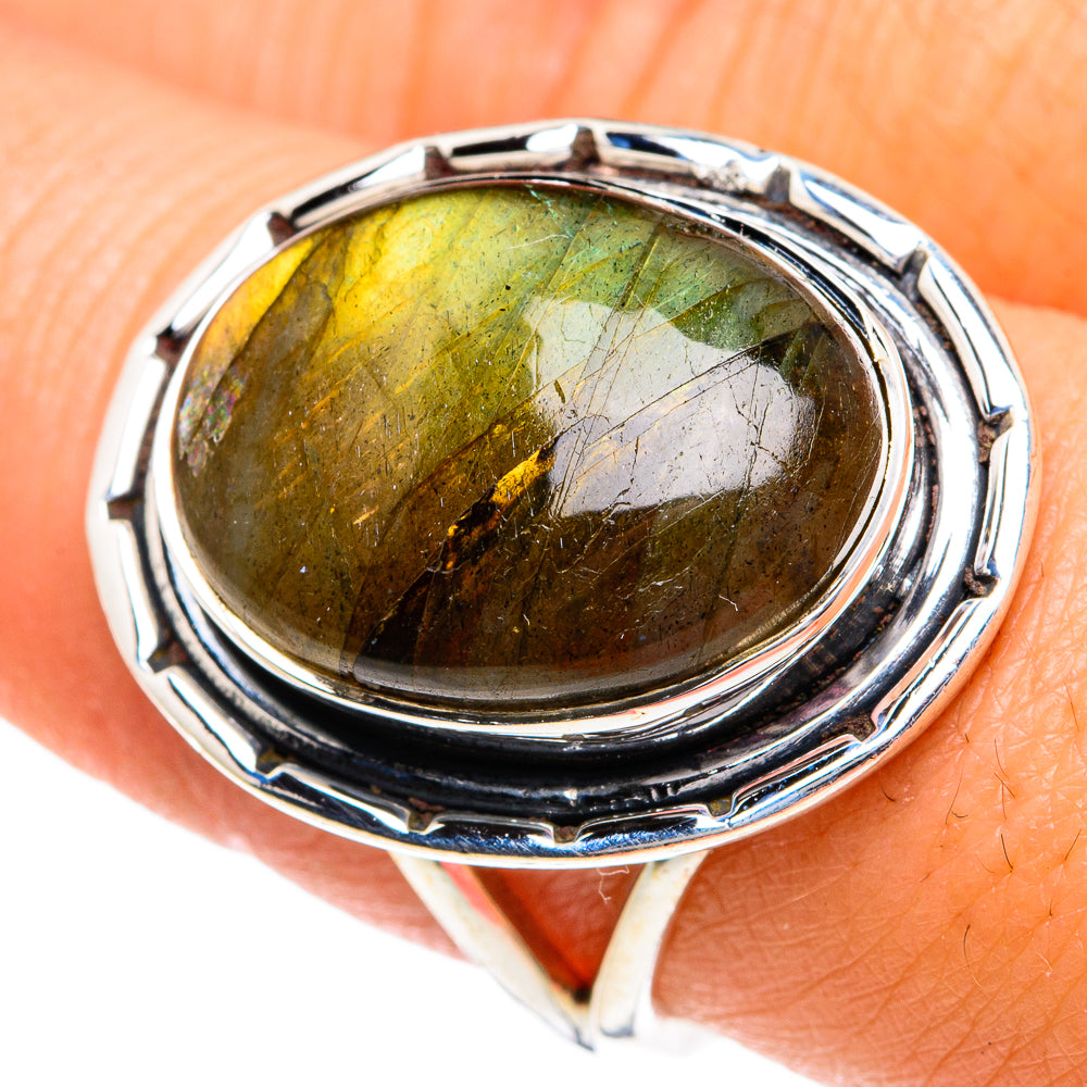 Labradorite Rings handcrafted by Ana Silver Co - RING81854