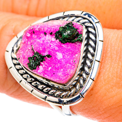 Cobalto Calcite Druzy Rings handcrafted by Ana Silver Co - RING81860