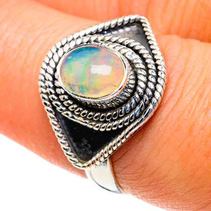 Ethiopian Opal Rings handcrafted by Ana Silver Co - RING81876