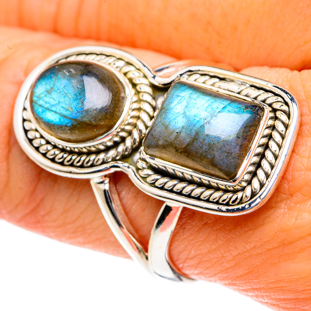 Labradorite Rings handcrafted by Ana Silver Co - RING81880