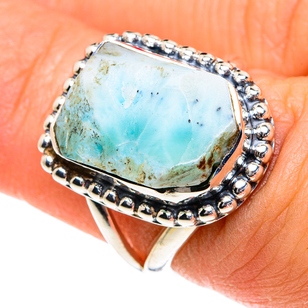 Larimar Rings handcrafted by Ana Silver Co - RING81882