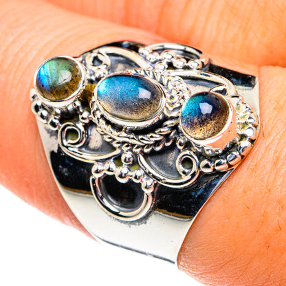 Labradorite Rings handcrafted by Ana Silver Co - RING81884