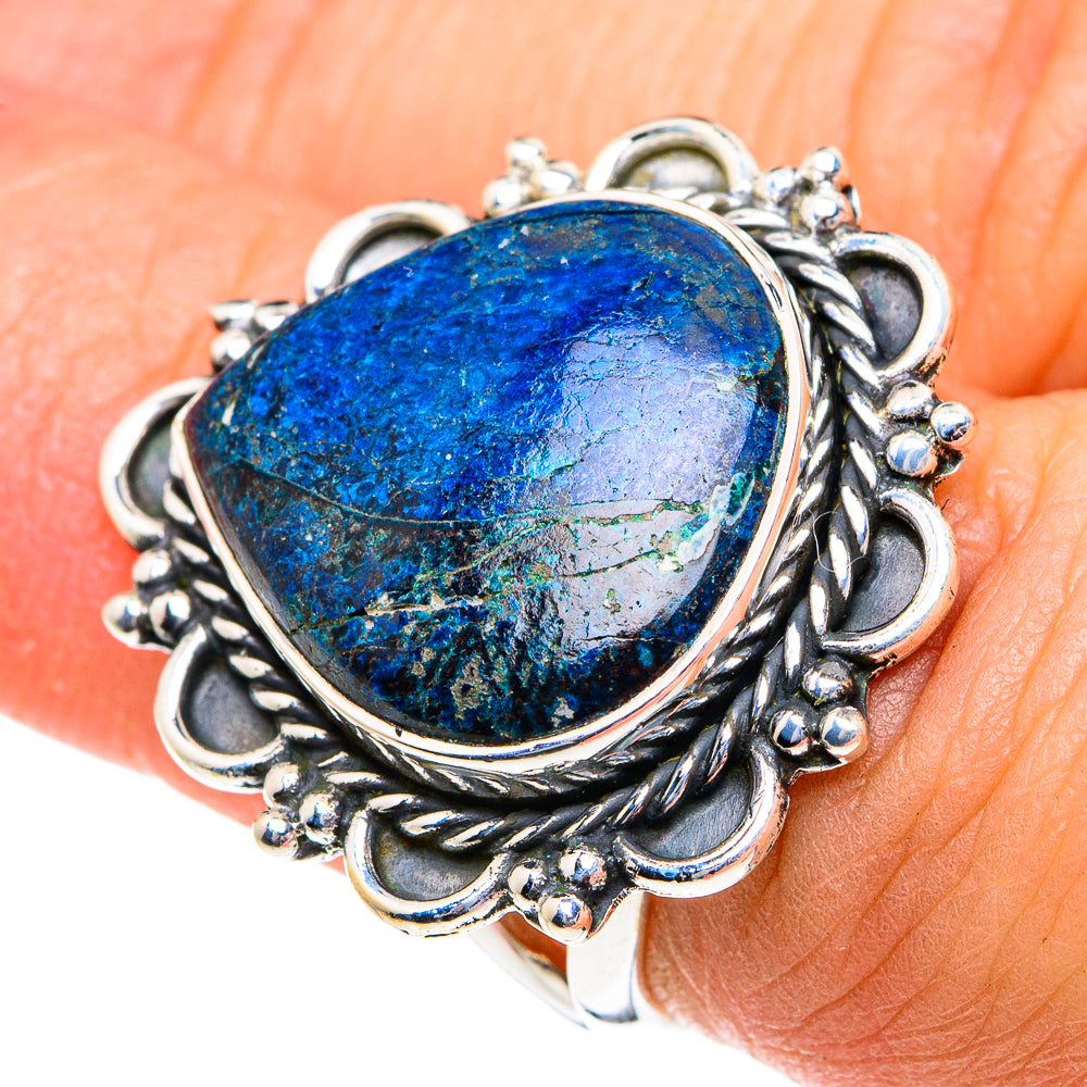 Chrysocolla Rings handcrafted by Ana Silver Co - RING81885