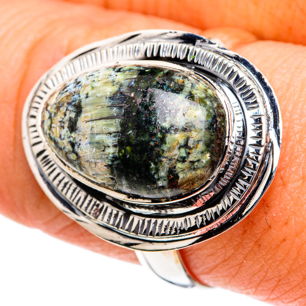 Seraphinite Rings handcrafted by Ana Silver Co - RING81889