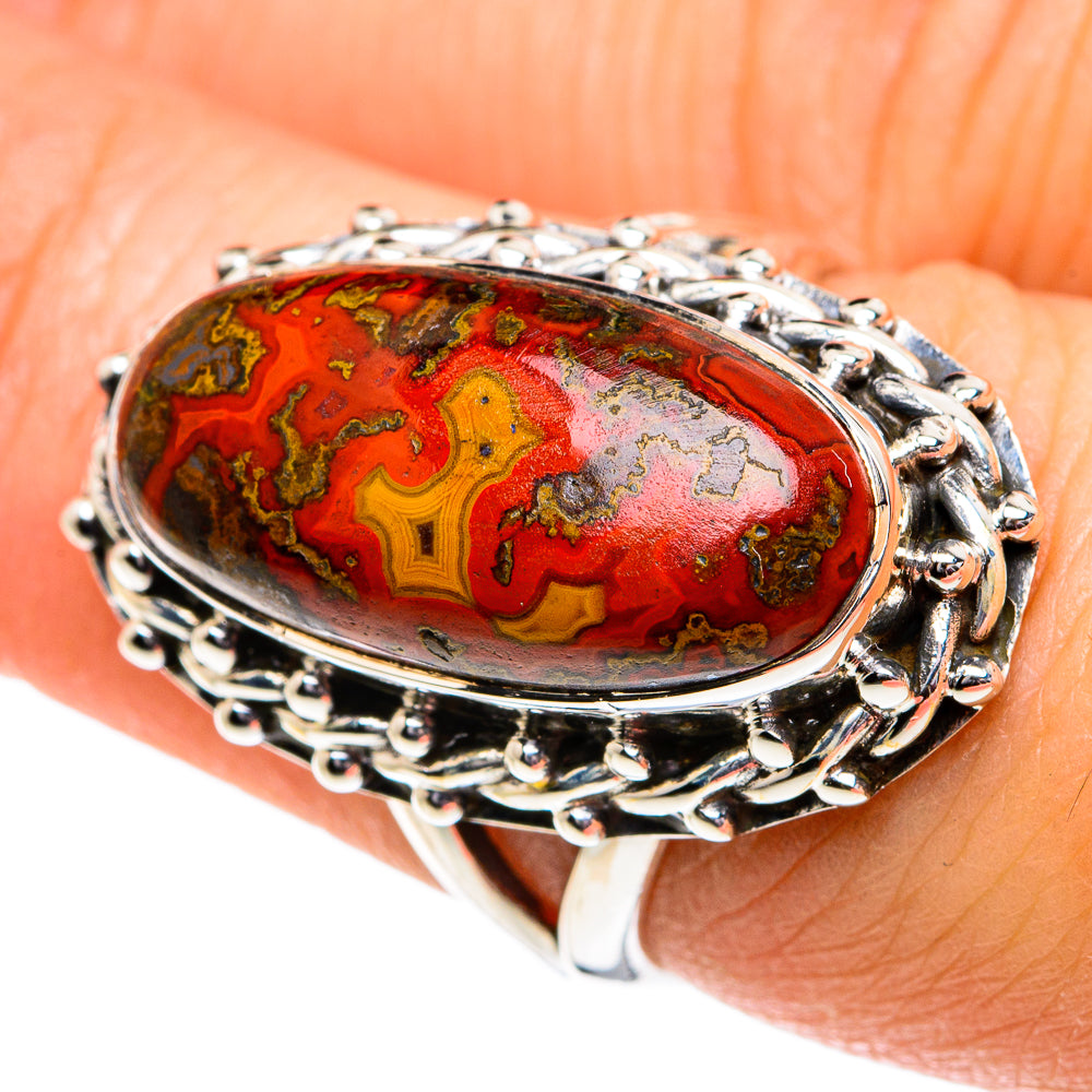 Moroccan Agate Rings handcrafted by Ana Silver Co - RING81891