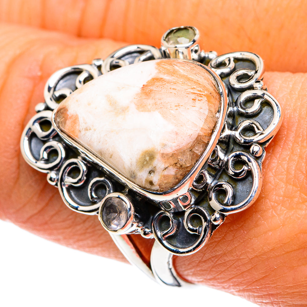 Scolecite Rings handcrafted by Ana Silver Co - RING81895
