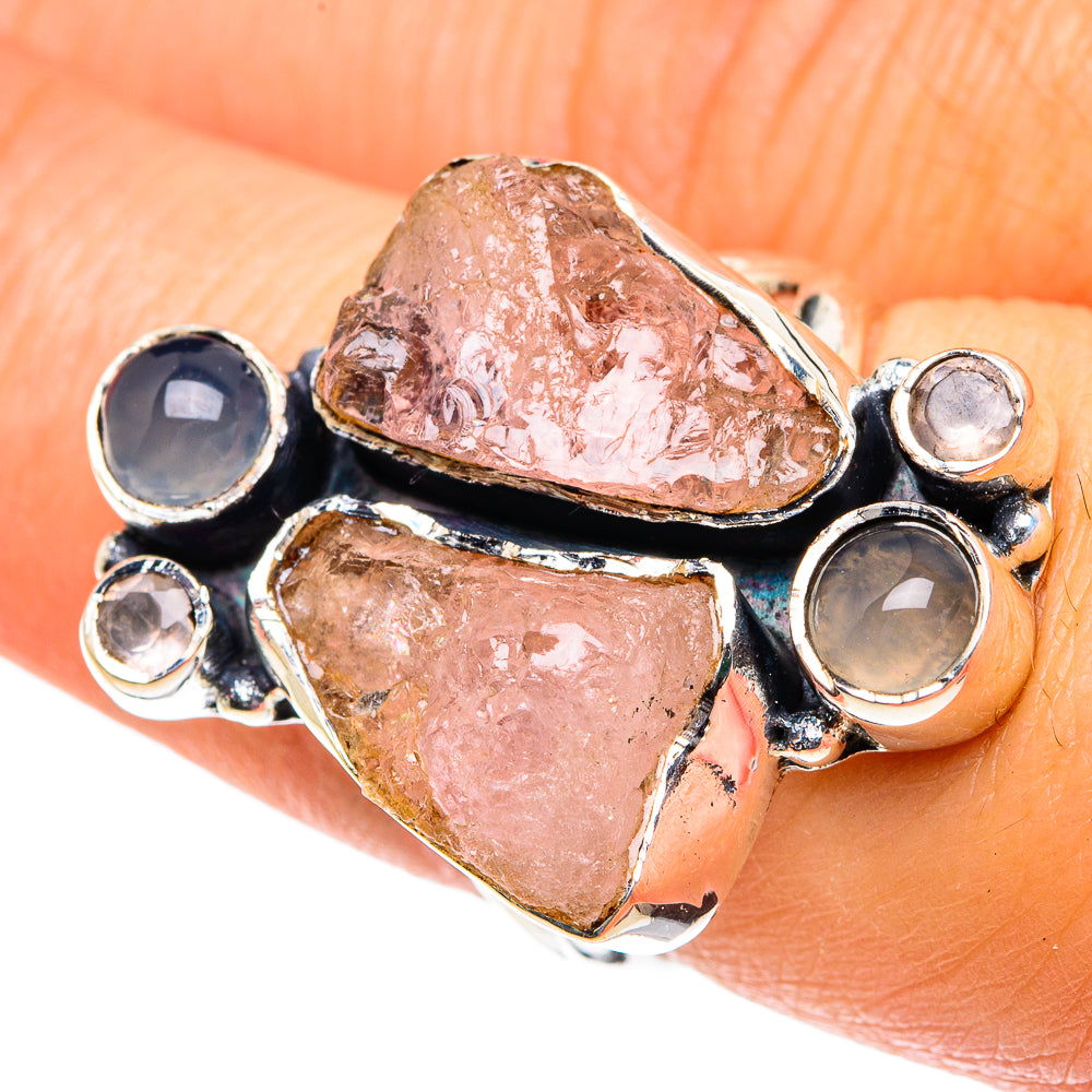 Rose Quartz Rings handcrafted by Ana Silver Co - RING81896