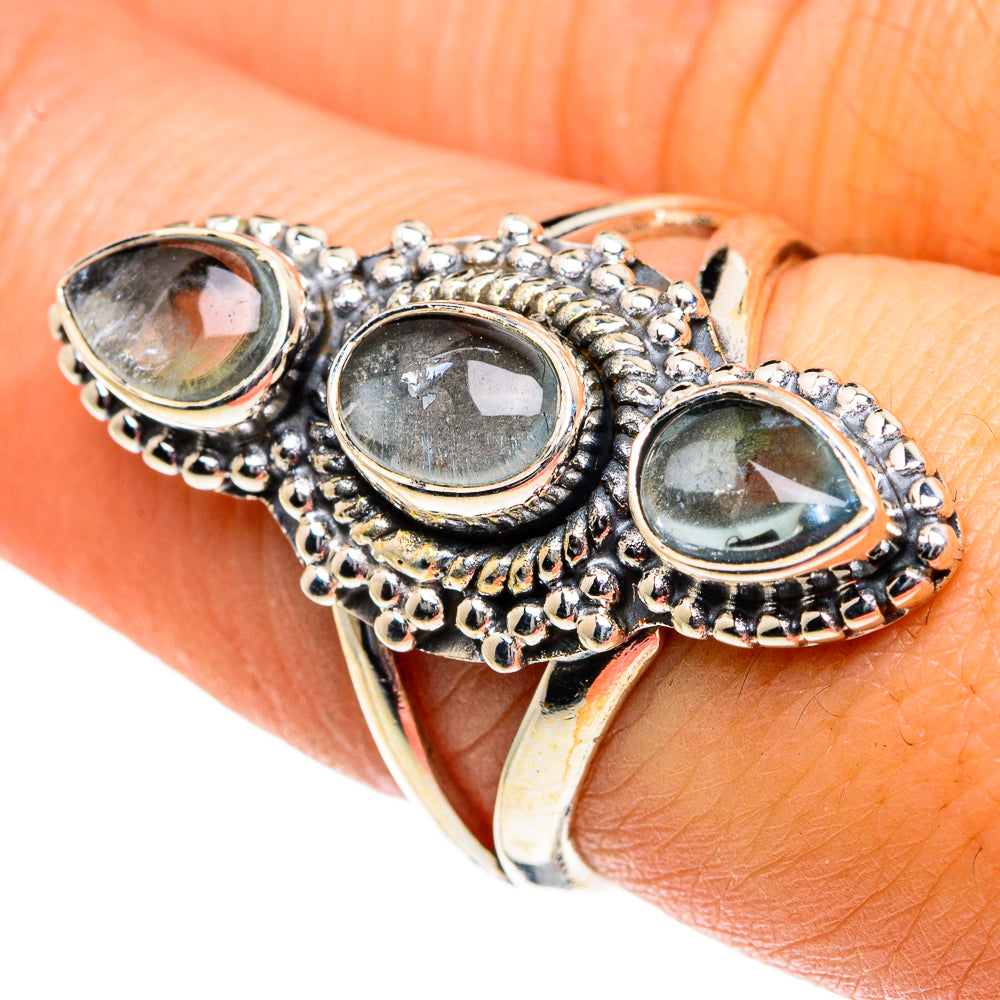 Aquamarine Rings handcrafted by Ana Silver Co - RING81914