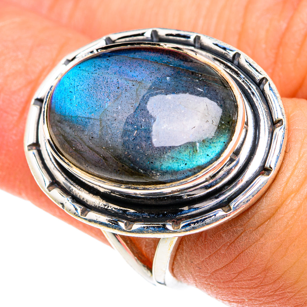 Labradorite Rings handcrafted by Ana Silver Co - RING81915