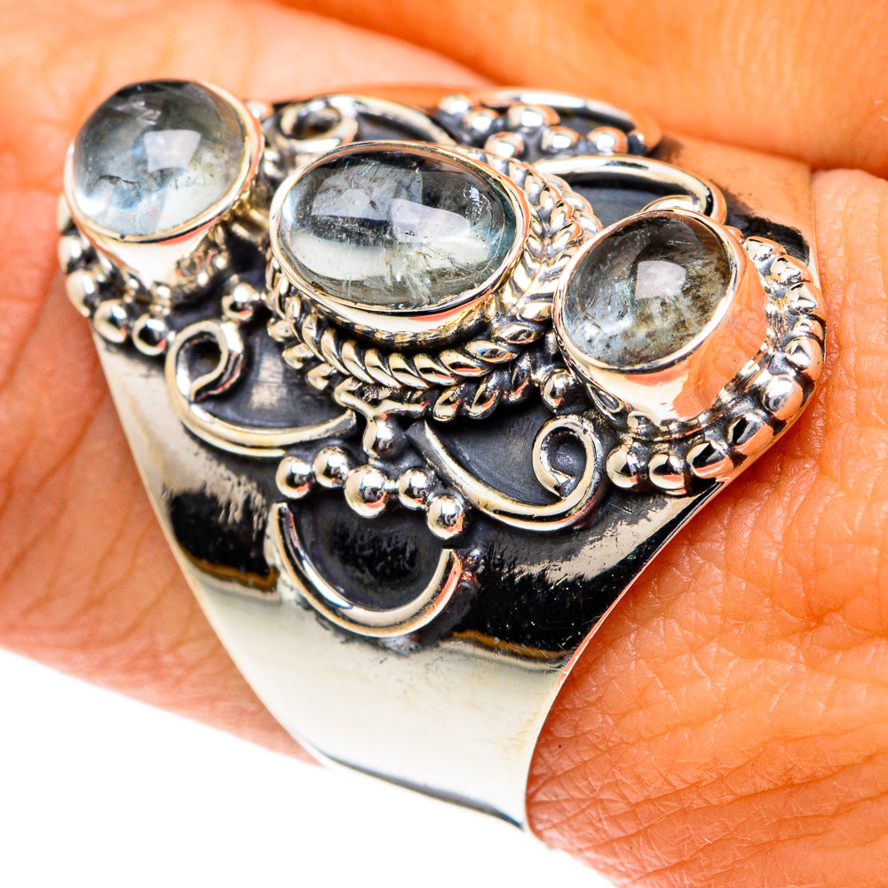 Aquamarine Rings handcrafted by Ana Silver Co - RING81916