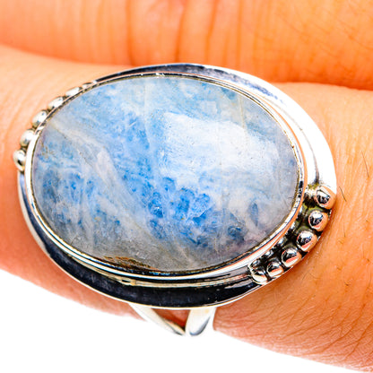 Blue Scheelite Rings handcrafted by Ana Silver Co - RING81919