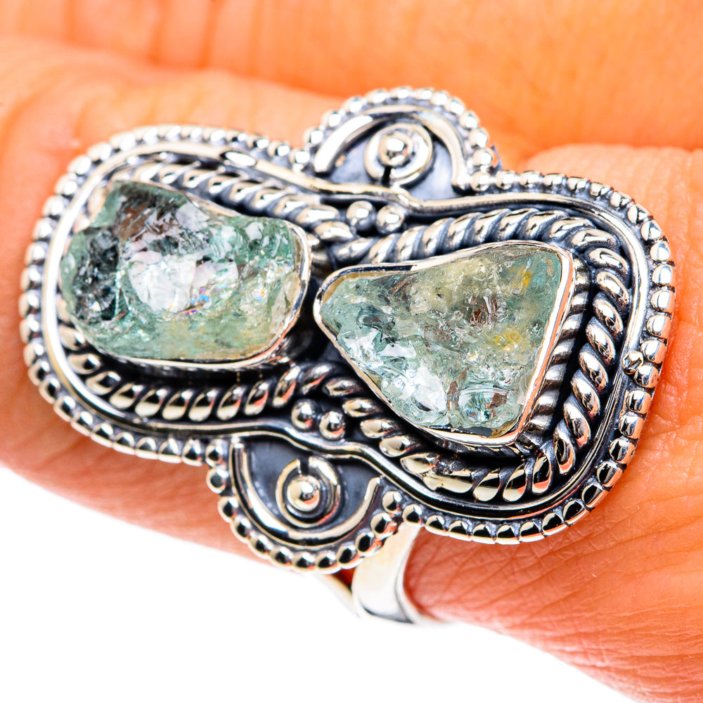 Aquamarine Rings handcrafted by Ana Silver Co - RING81920
