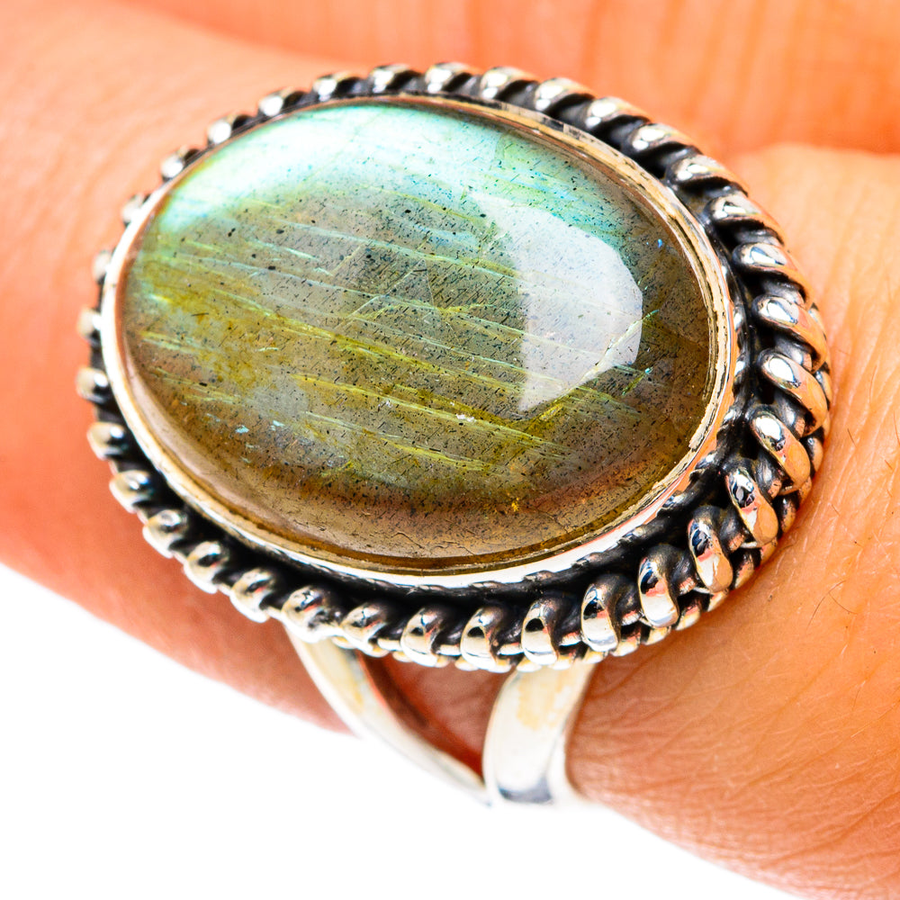 Labradorite Rings handcrafted by Ana Silver Co - RING81921