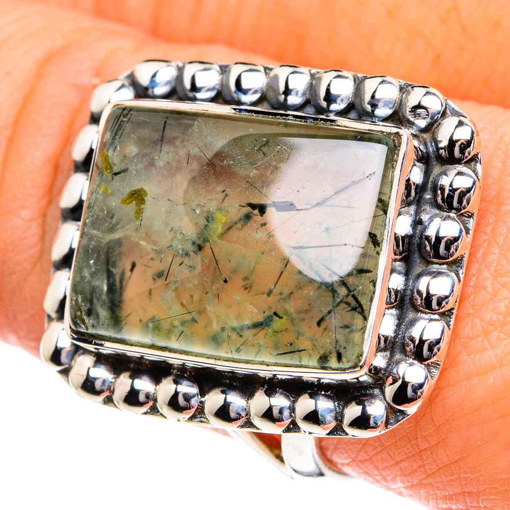Prehnite Rings handcrafted by Ana Silver Co - RING81923