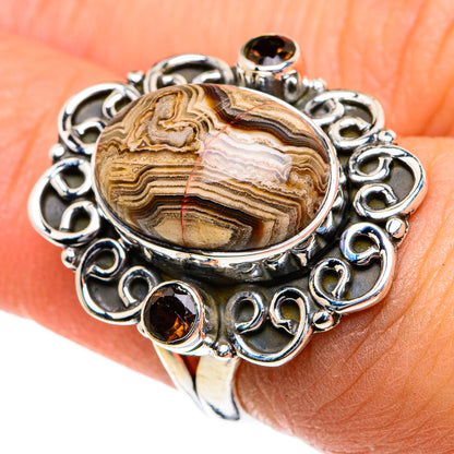 Laguna Lace Agate Rings handcrafted by Ana Silver Co - RING81925