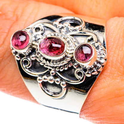 Pink Tourmaline Rings handcrafted by Ana Silver Co - RING81928