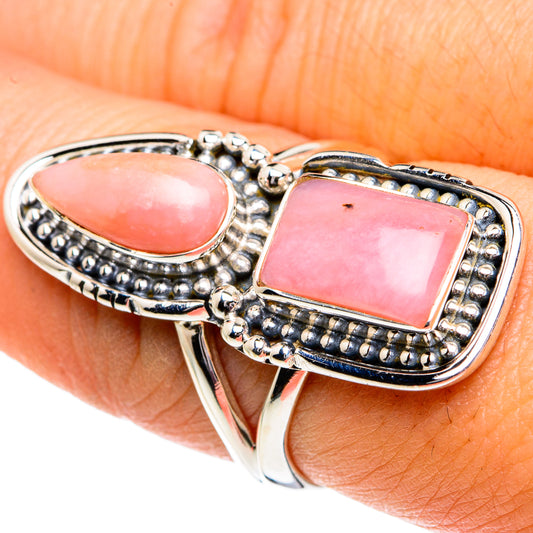 Pink Opal Rings handcrafted by Ana Silver Co - RING81929