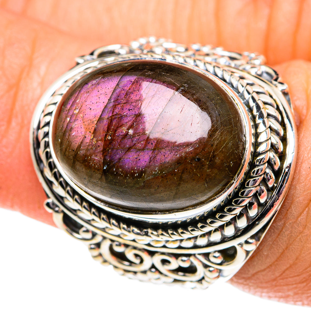 Labradorite Rings handcrafted by Ana Silver Co - RING81930