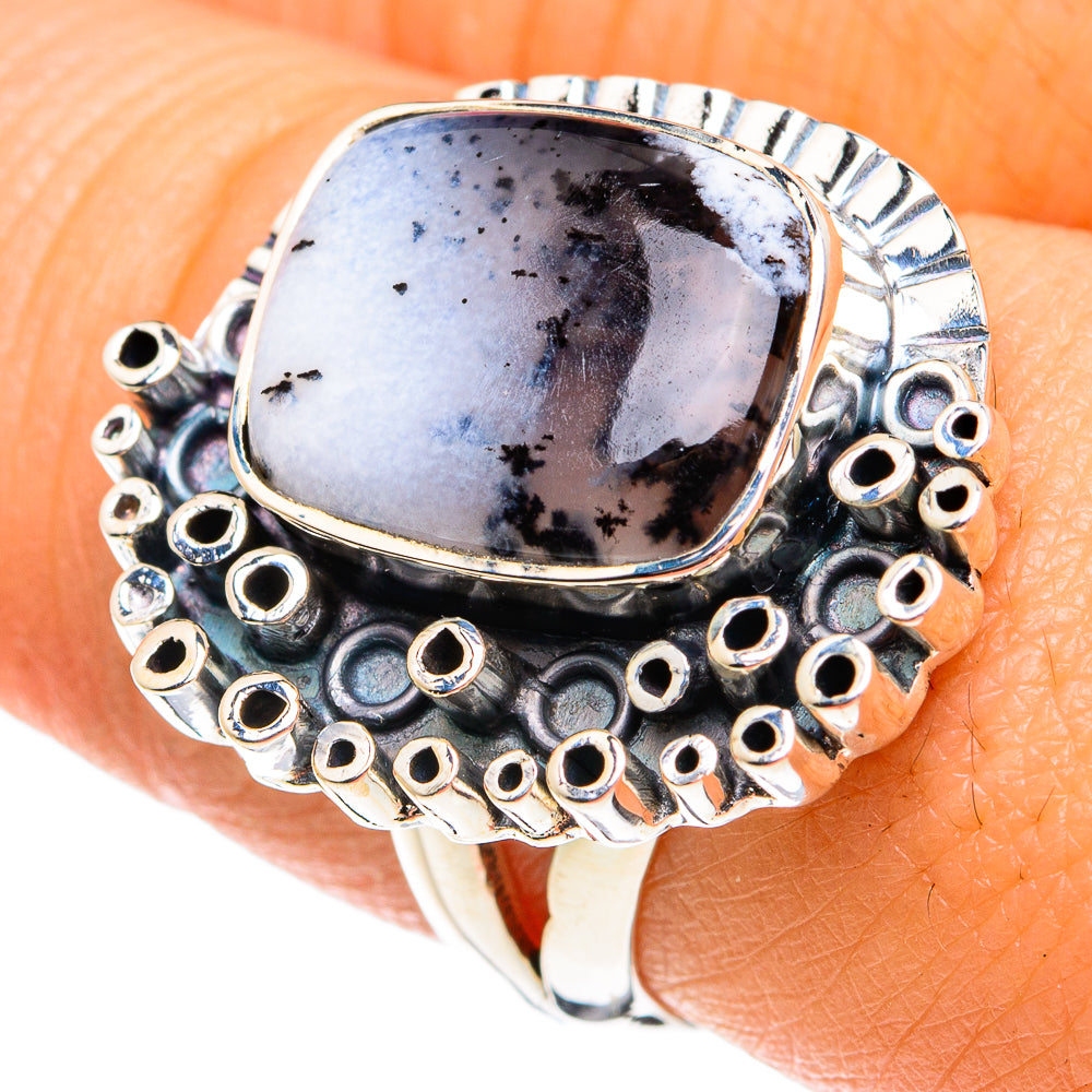 Dendritic Opal Rings handcrafted by Ana Silver Co - RING81936