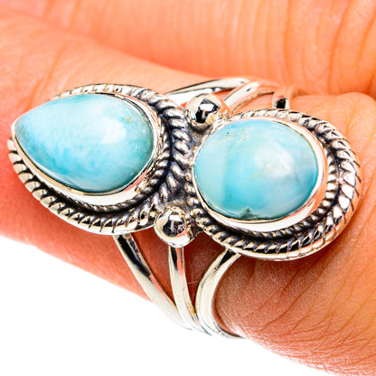 Larimar Rings handcrafted by Ana Silver Co - RING81944