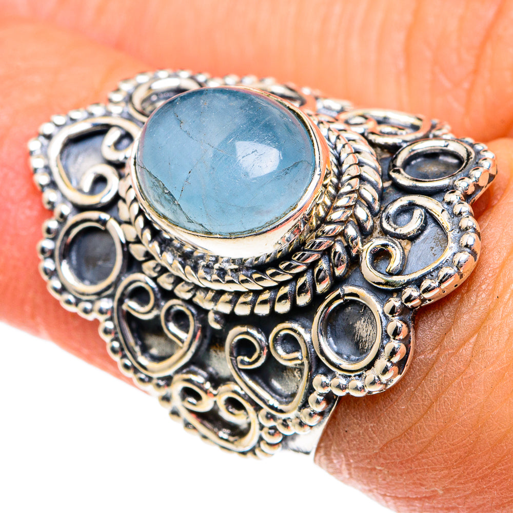 Aquamarine Rings handcrafted by Ana Silver Co - RING81946