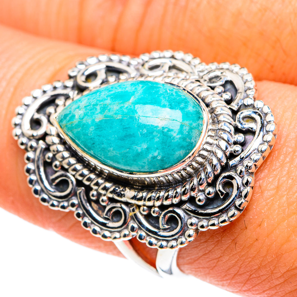 Amazonite Rings handcrafted by Ana Silver Co - RING81952