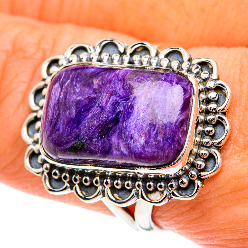 Charoite Rings handcrafted by Ana Silver Co - RING81962