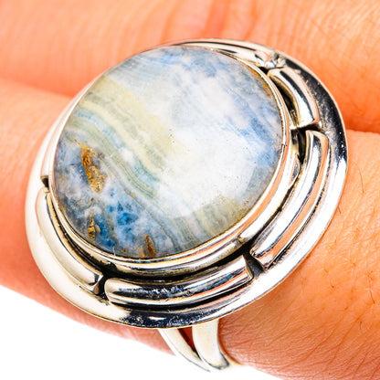 Blue Scheelite Rings handcrafted by Ana Silver Co - RING81985