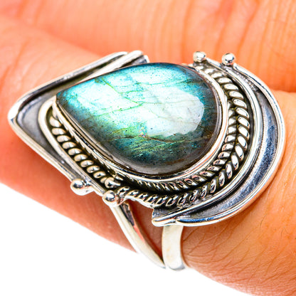 Labradorite Rings handcrafted by Ana Silver Co - RING82000
